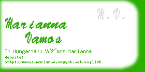 marianna vamos business card
